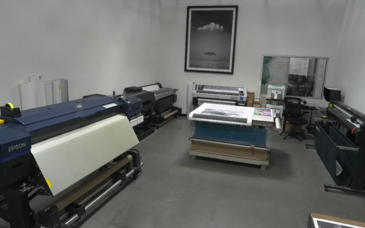 Epson wide-format printer with a print emerging