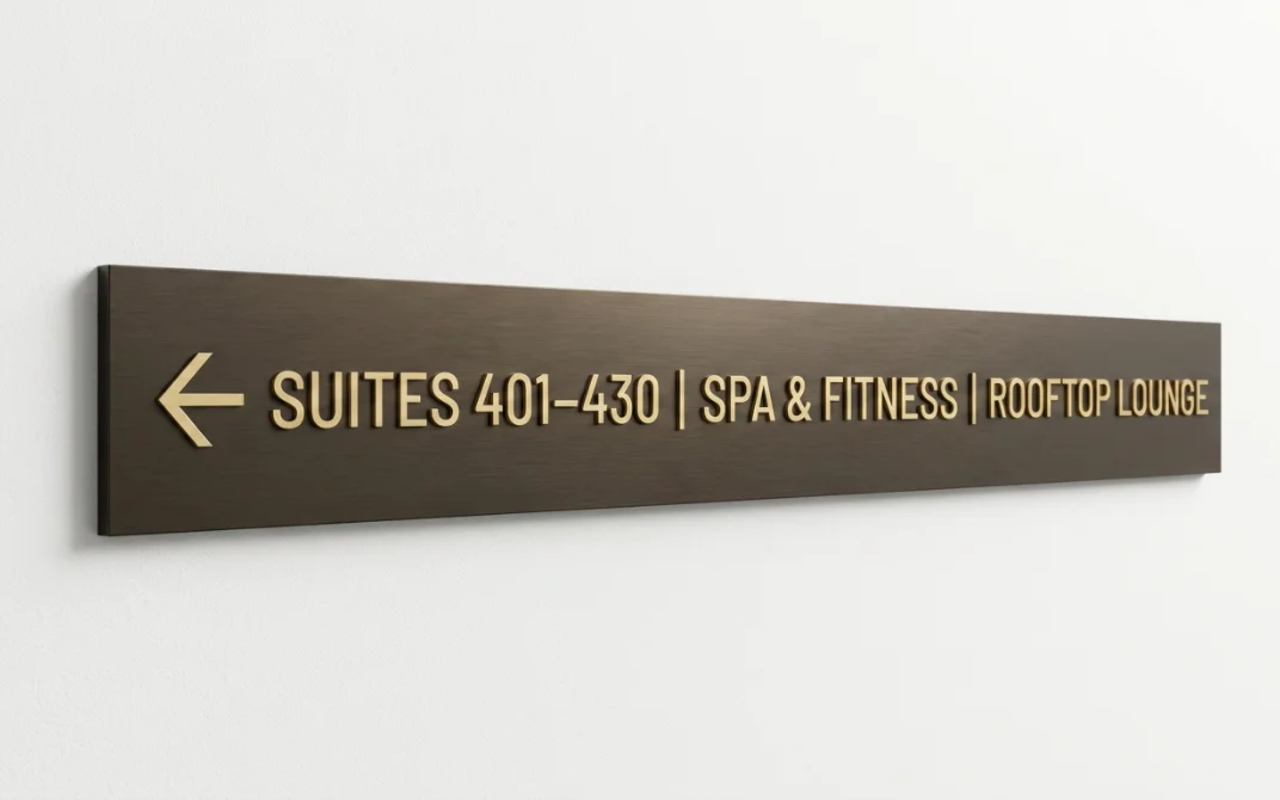 Environmental branding integrated with wayfinding